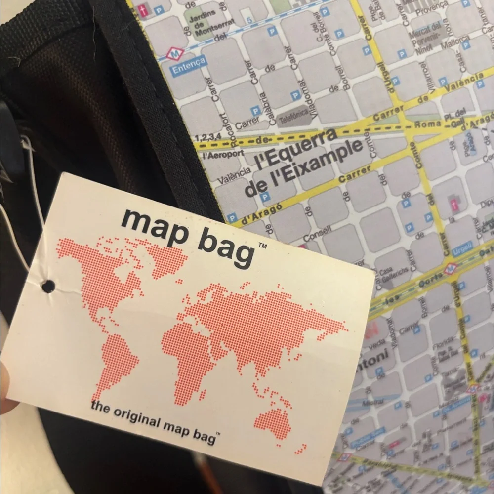 NWT Barcelona Map Bag
